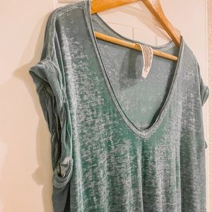 Free People Green Tunic Maxi Dress